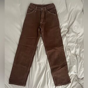 PacSun Brown, Size US 24, Mid Rise, Bootcut, Carpenter Pants